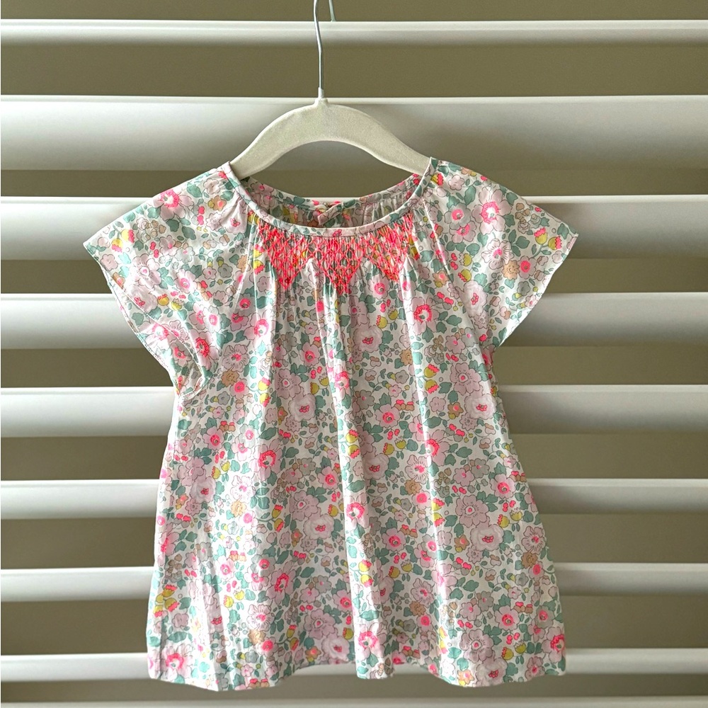 Floral Jacadi Blouse size 6